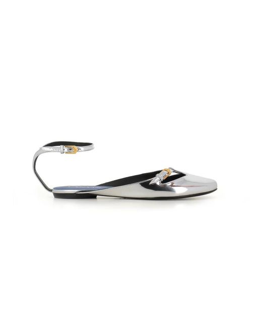 Lanvin Metallic Ballerinas