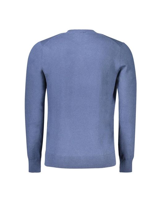 North Sails Blue Round-Neck Knitwear for men