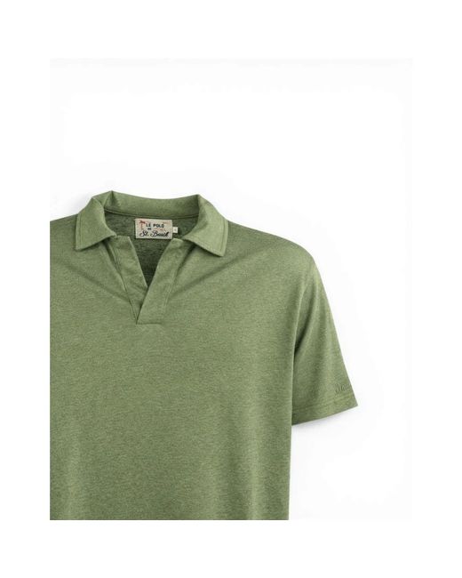 Mc2 Saint Barth Green Polo Shirts for men