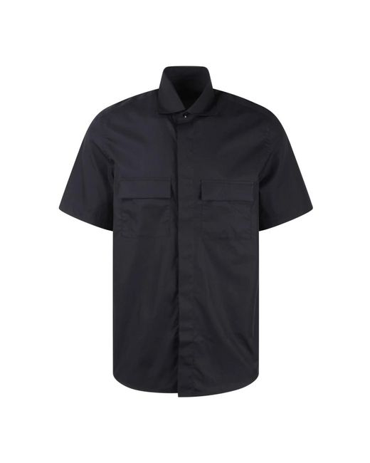 Low Brand Black Short Sleeve Shirts for men