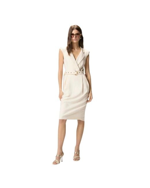 Pinko Natural Midi Dresses
