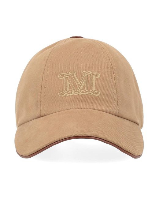 Max Mara Camel Hat in het Natural