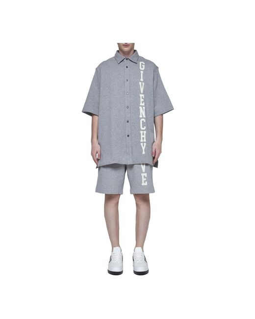 Givenchy Gray Logo Shirt for men