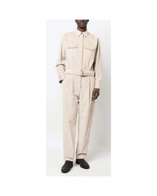 Brunello Cucinelli Natural Jumpsuits