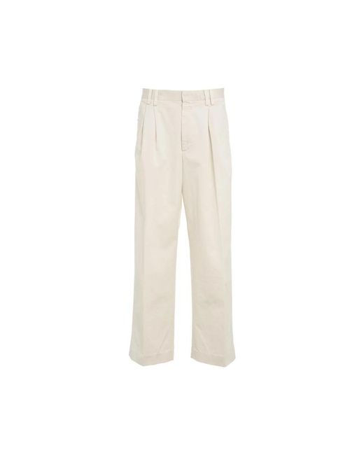 Closed White Wide Trousers for men