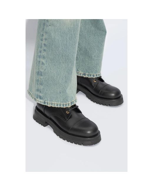 Shoes > boots > lace-up boots Balmain en coloris Black