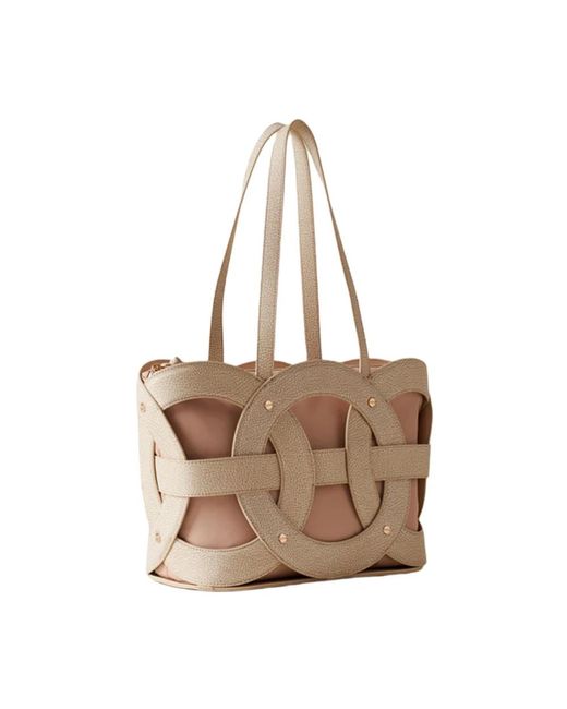 Shoulder Bags di Borbonese in Natural