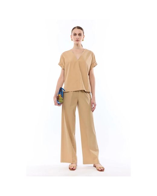 Nenette Natural Wide Trousers