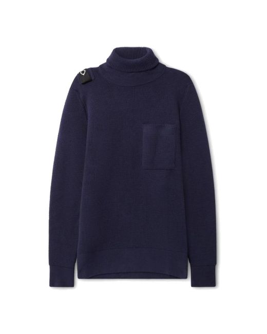 Turtlenecks Ma Strum de hombre de color Blue