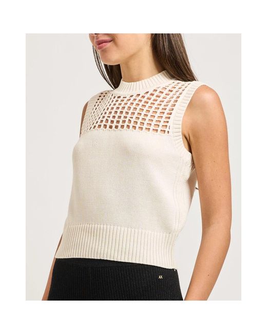 ARMANI EXCHANGE Black Sleeveless Tops