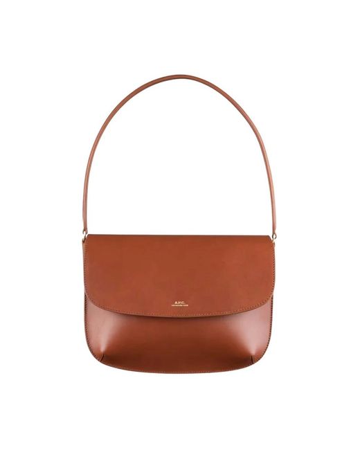 A.P.C. Brown Shoulder Bags