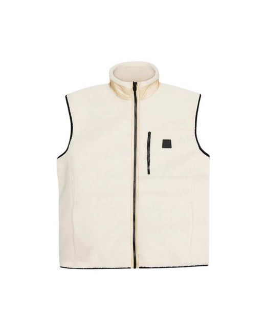 Rains Jassen ,Nylon Veelzijdig Fleece Vest Voor Buiten in het Natural