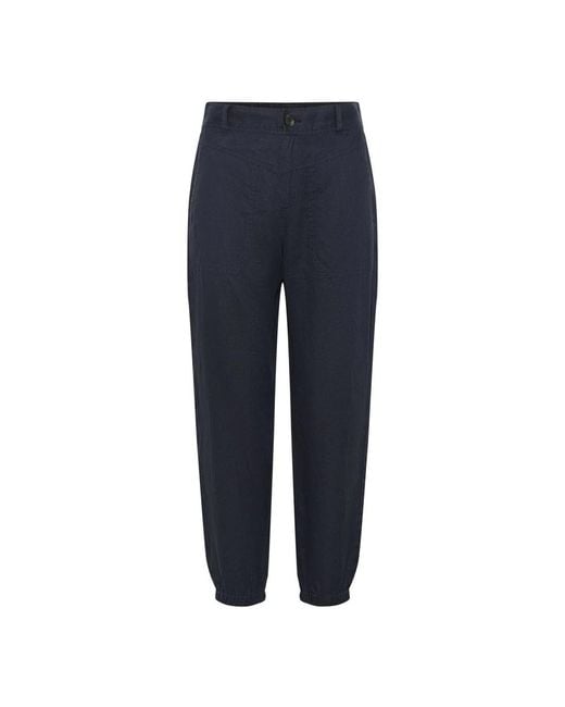 Part Two Blue Tapered Trousers