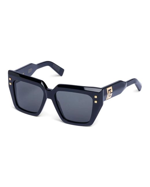 Balmain Accessoires ,Zwart ,B-Fame Zonnebril in het Blue