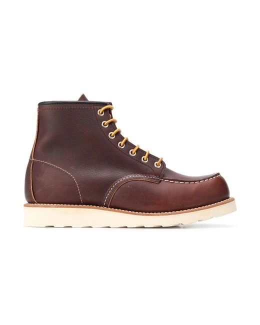Red Wing Brown Lace-Up Boots for men