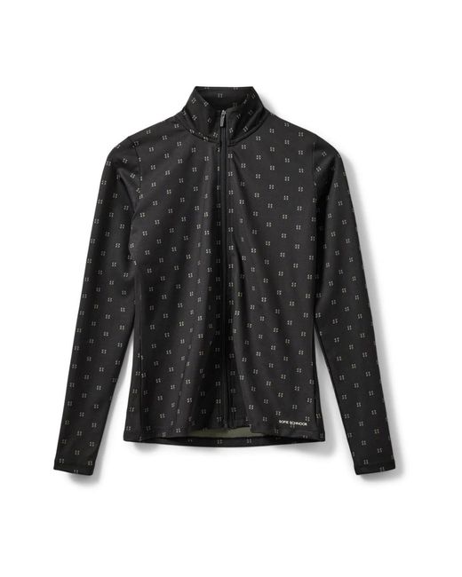 Sofie Schnoor Tops ,Zwart ,Tops Met Lange Mouwen in het Black
