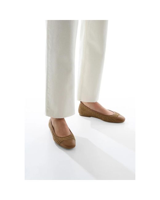 Voile Blanche Brown Ballerina Shoes