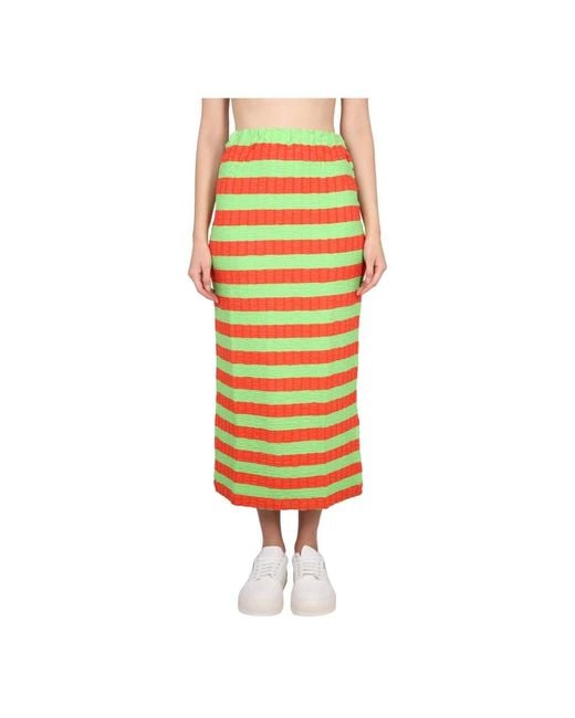 Sunnei Yellow Midi Skirts