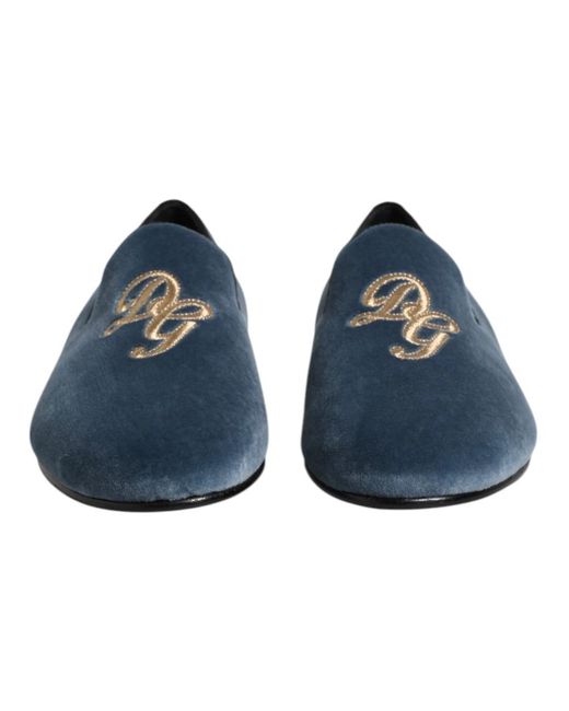 Loafers di Dolce & Gabbana in Blue da Uomo