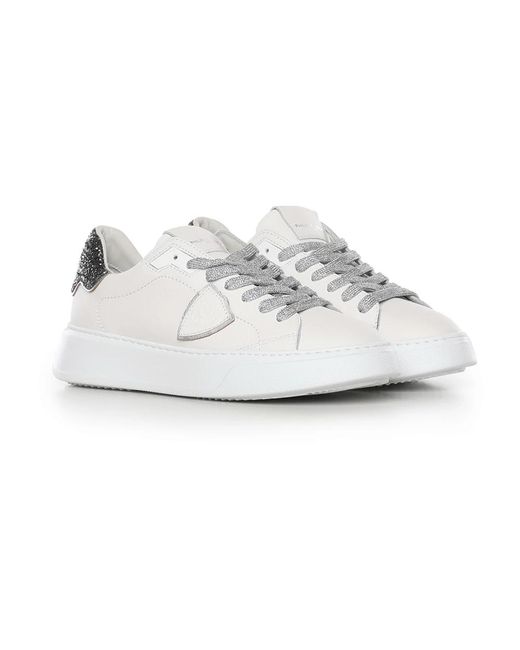 Philippe Model White Temple Sneakers