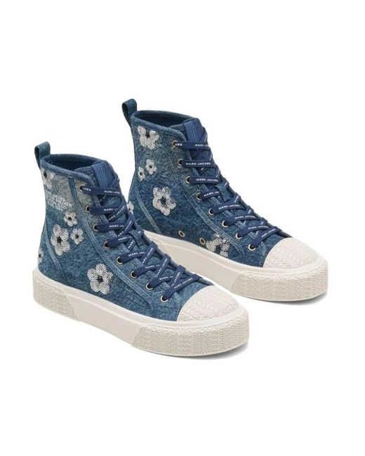 Marc Jacobs Blue Der High-Top-Sneaker