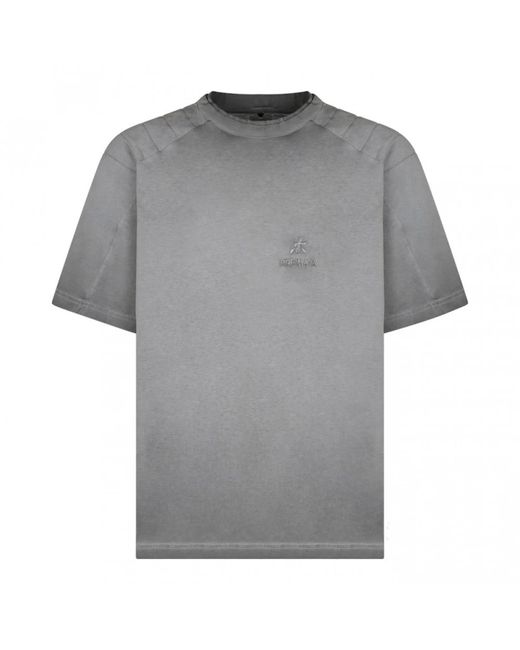 Premiata Dunkelgraues t-shirt mit logo-stickerei in Gray für Herren