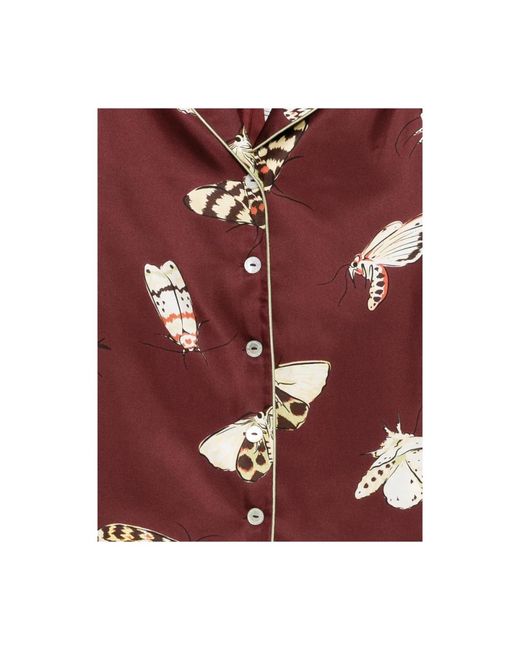Olivia Von Halle Red Pyjamas