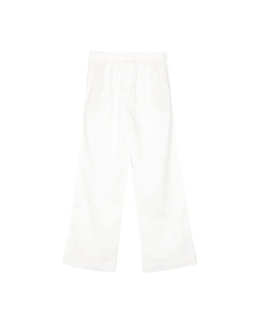 Ermanno Scervino White Wide Trousers