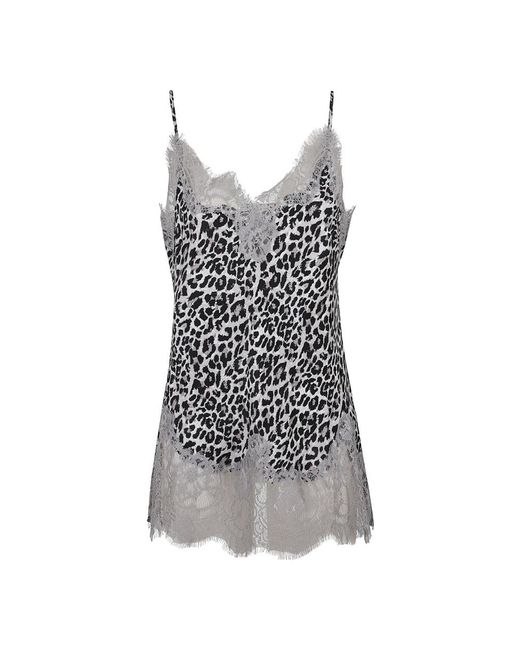 Gold Hawk Gray Sleeveless Tops