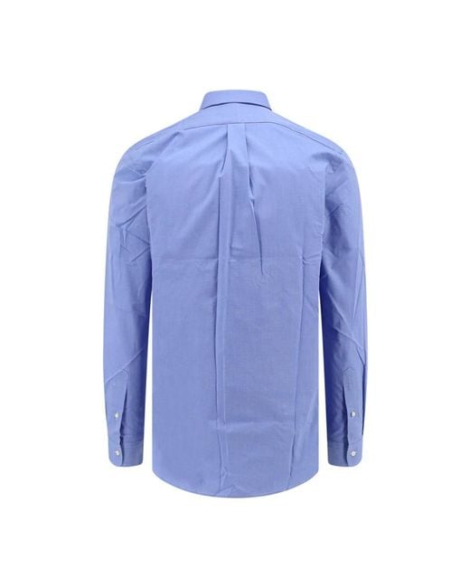 Ralph Lauren Stretch-baumwollhemd mit ikonischer stickerei in Blue für Herren