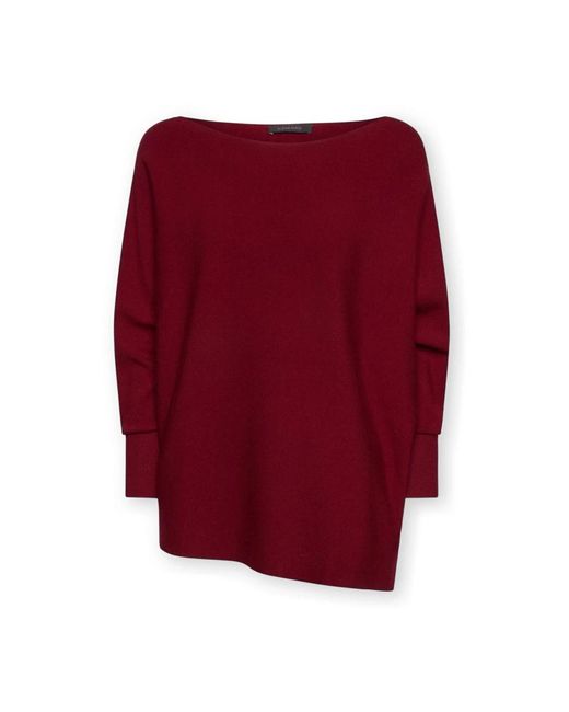Elena Miro Red Round-Neck Knitwear