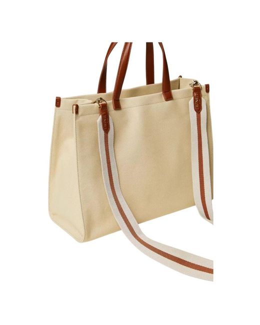 Tote Bags di Twinset in Natural