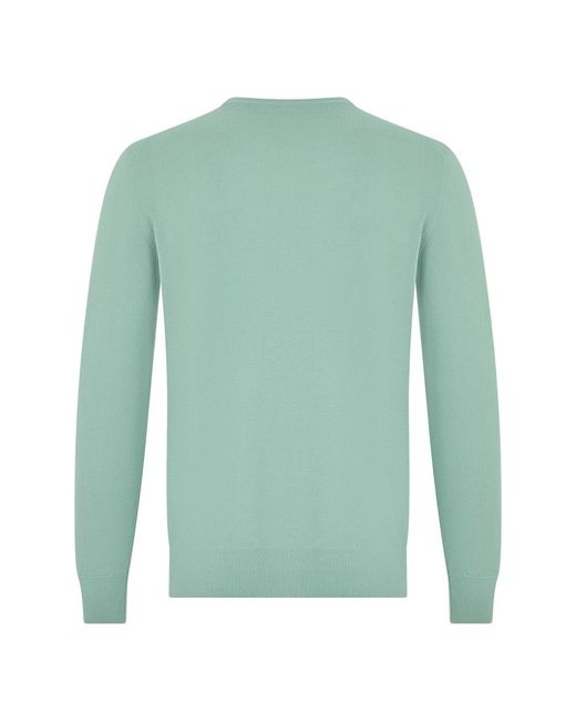 Fedeli Rundhals-Pullover in Green für Herren