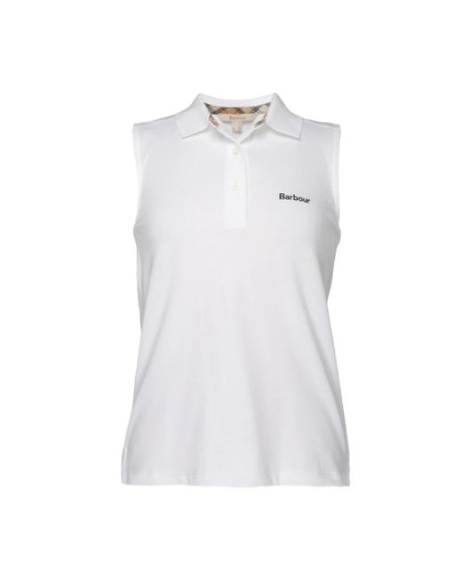 Barbour White Polo Shirts