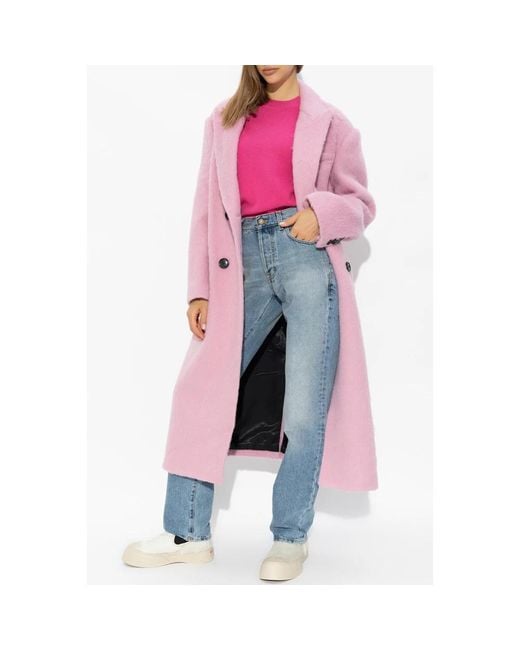 Stand Studio Pink Double-Breasted Coats