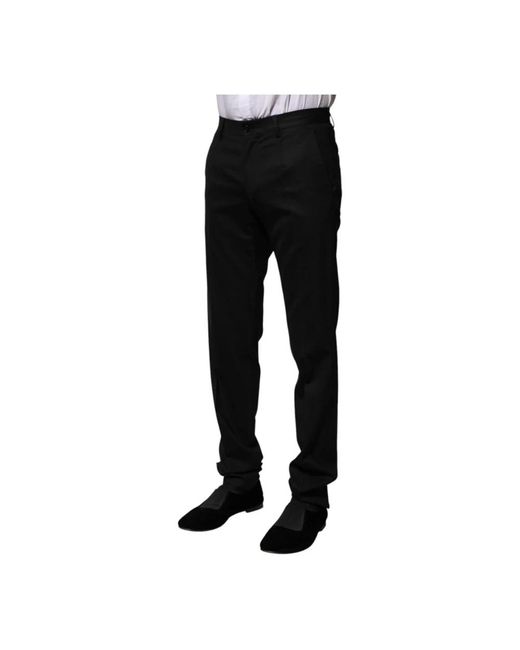 Dolce & Gabbana Black Suit Trousers for men