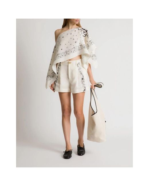 Alberta Ferretti White Sleeveless Tops