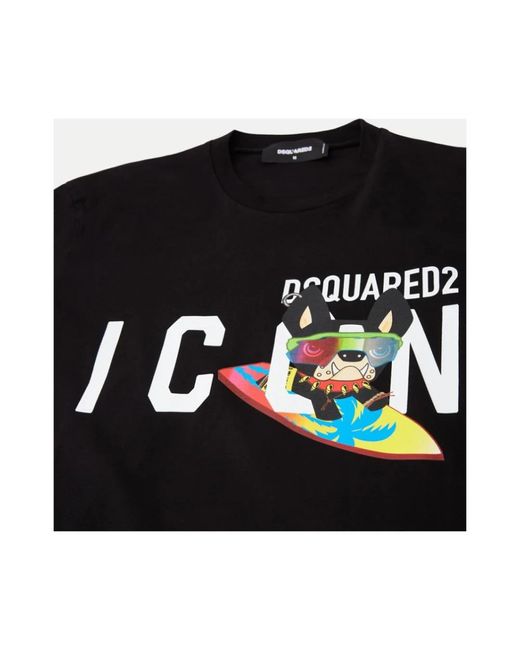 DSquared² Black T-Shirts for men