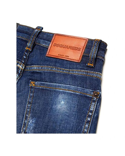 DSquared² Jeans ,Blauw ,Straight Jeans in het Blue voor heren