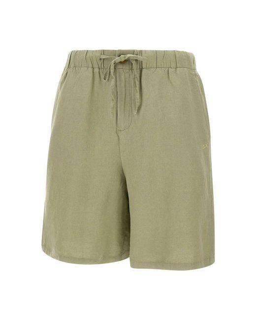 Sun 68 Green Casual Shorts