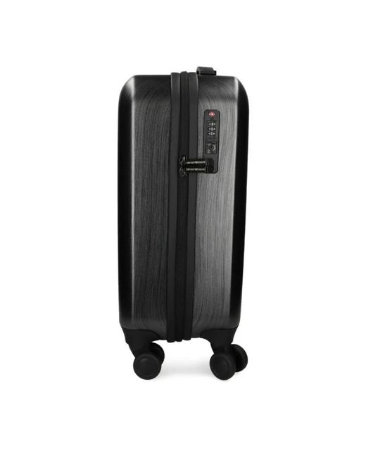 Emporio Armani Black Large Suitcases for men