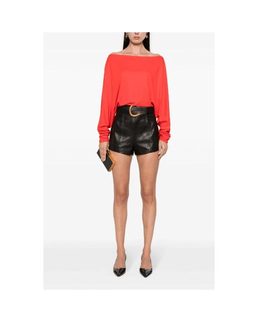 Khaite Overhemden ,Rood ,Dolman Sleeve Top in het Red