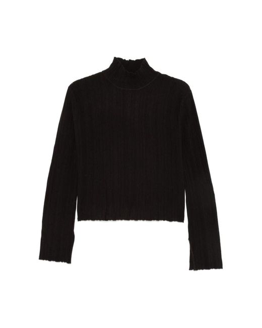 Alysi Black Turtlenecks