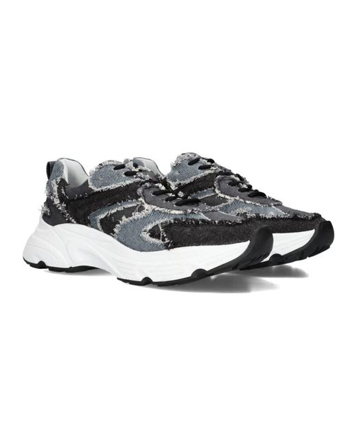 Omoda Gray Graue Denim-Laufschuhe Lptokio