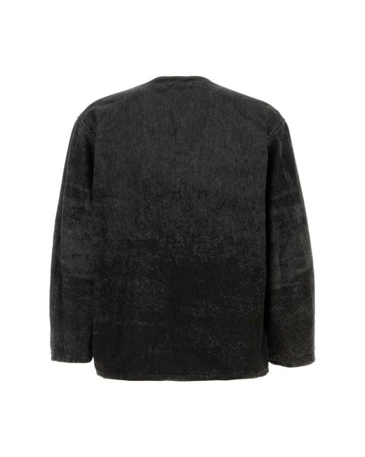 DIESEL Denim Cardigan Jacke in Black für Herren
