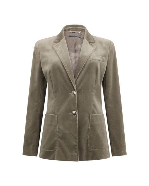 Alberta Ferretti Green Blazers