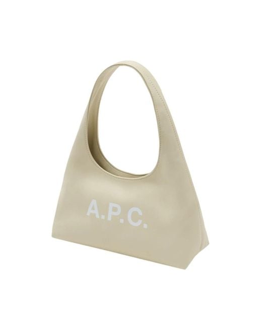 A.P.C. Gray Shoulder Bags