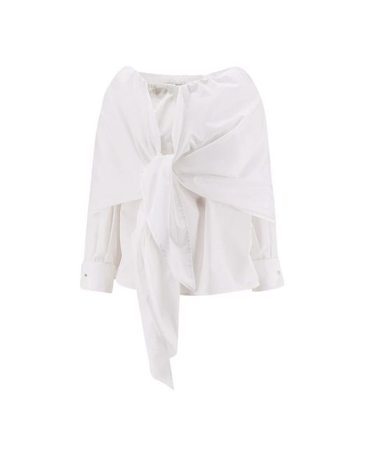 Max Mara Blouse in het White