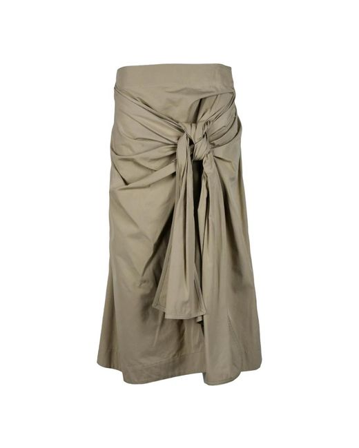 Bottega Veneta Natural Midi Skirts