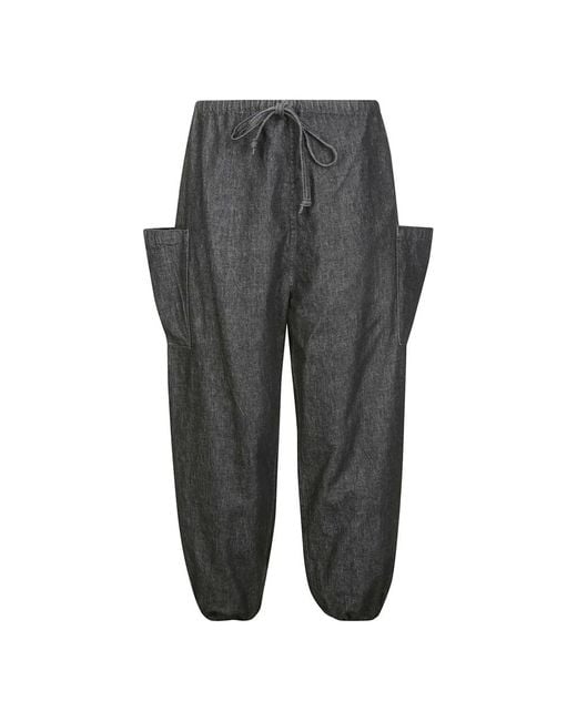 Yohji Yamamoto Gray Wide Trousers